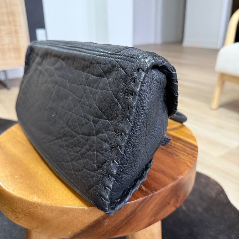 Ibiza Black Leather Handbag - Picture 9 of 12